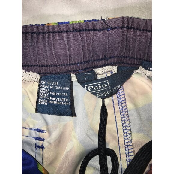 Polo Ralph Lauren Men's Unique Koi Fish Print Swim Trunks - Picture 4 of 6